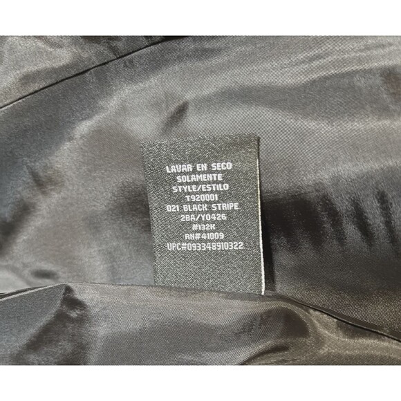 Public Notices Men’s Black Striped Blazer Jacket Size M | 3 Button Double Vent - Picture 7 of 8